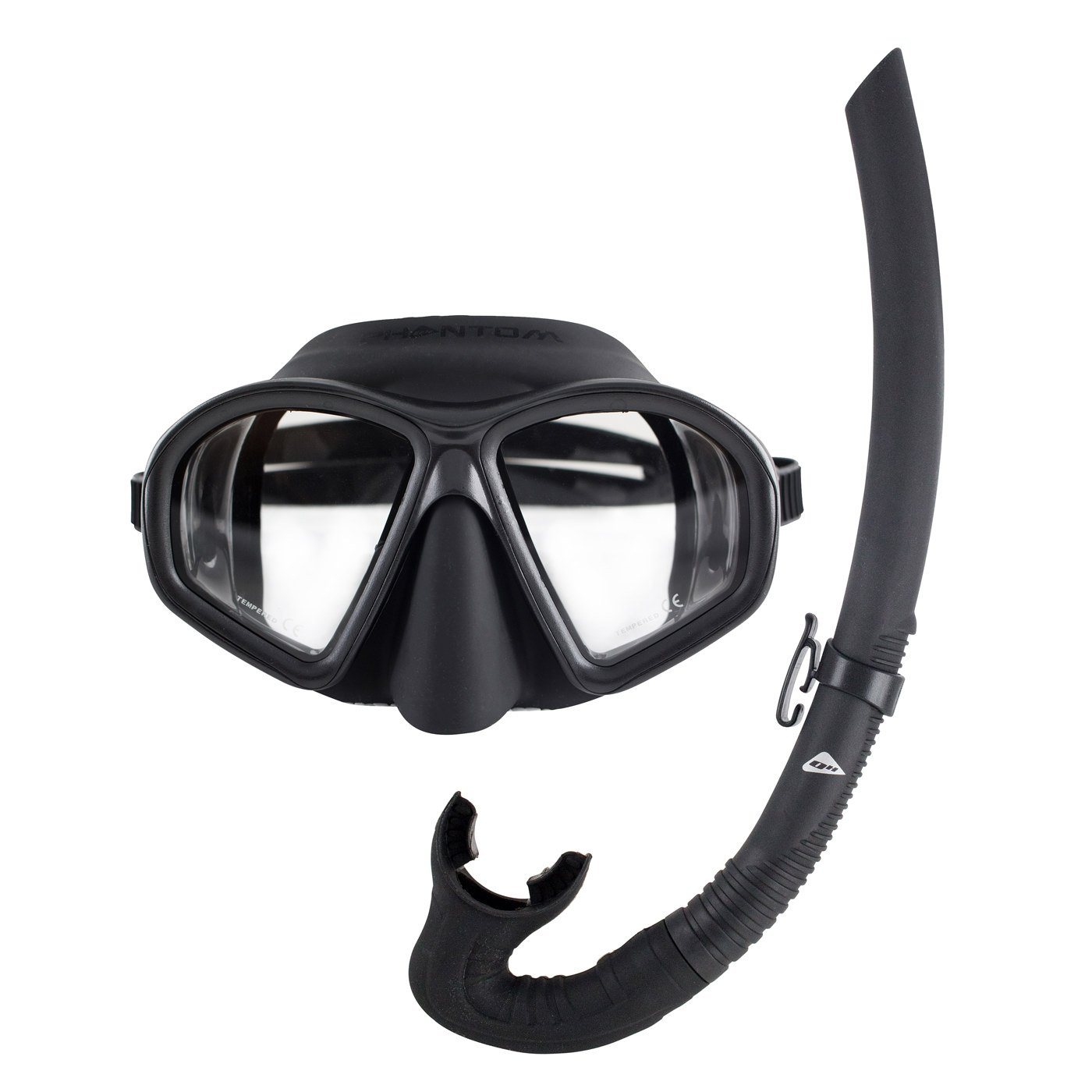 Ocean Hunter Phantom Black Mask & Snorkel Set