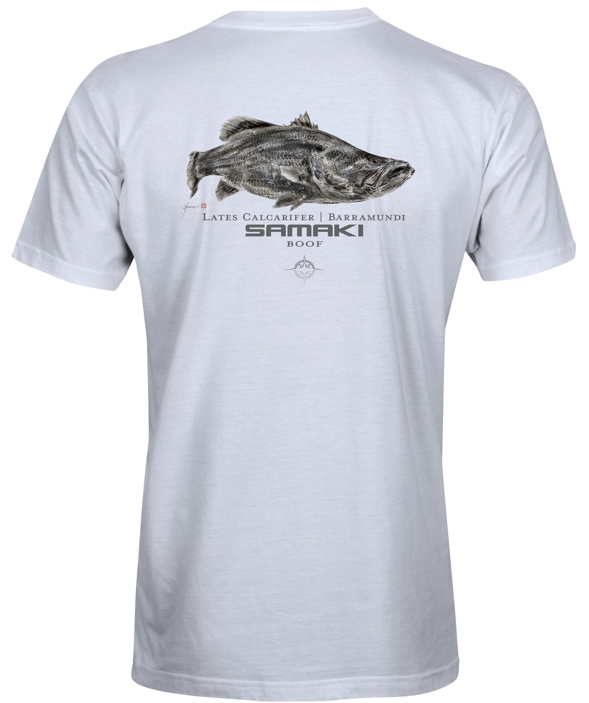 Samaki Barra Boof SS Tees White