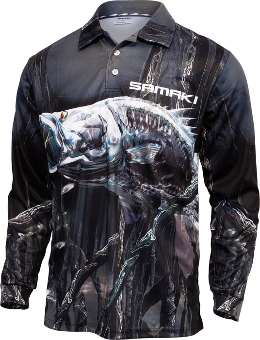 Samaki Chromed Barra V2 Adult Fishing Shirts