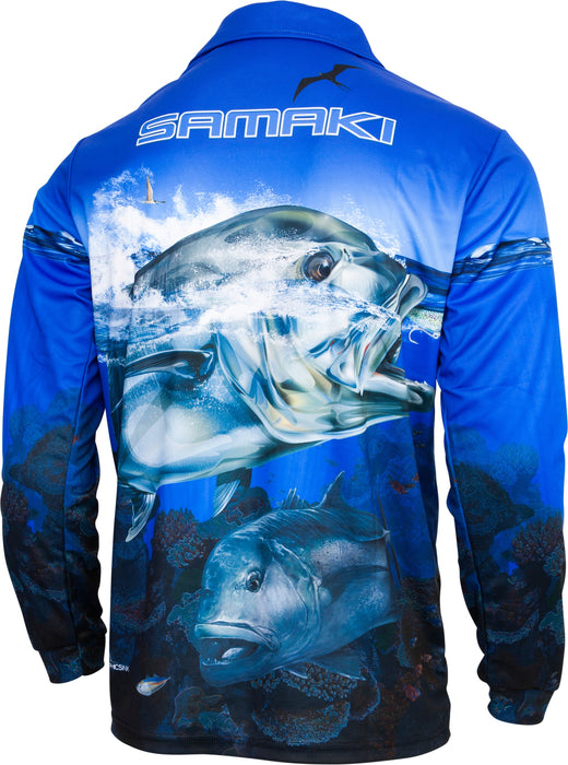 Samaki Giant Trevally Adult Fishing Shirts
