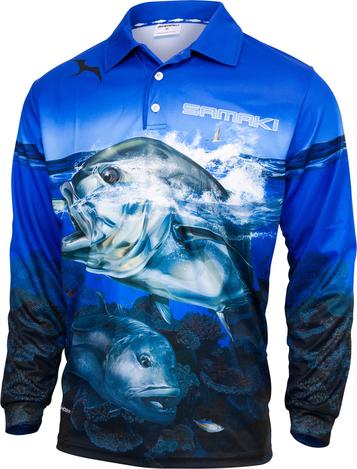 Samaki Giant Trevally Adult Fishing Shirts