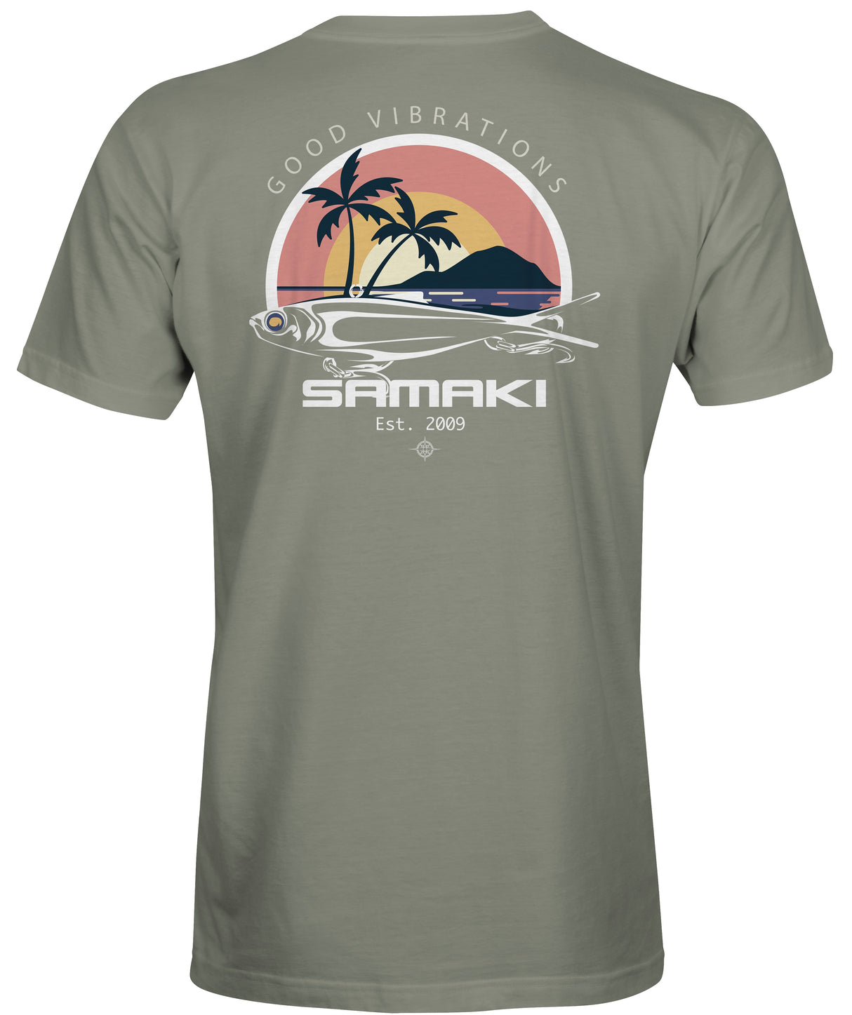 Samaki Good Vibrations SS Tees Seagrass