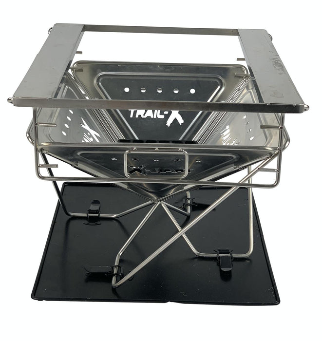 Trail-X Regular Stainless Steel Large BBQ Fire Pit