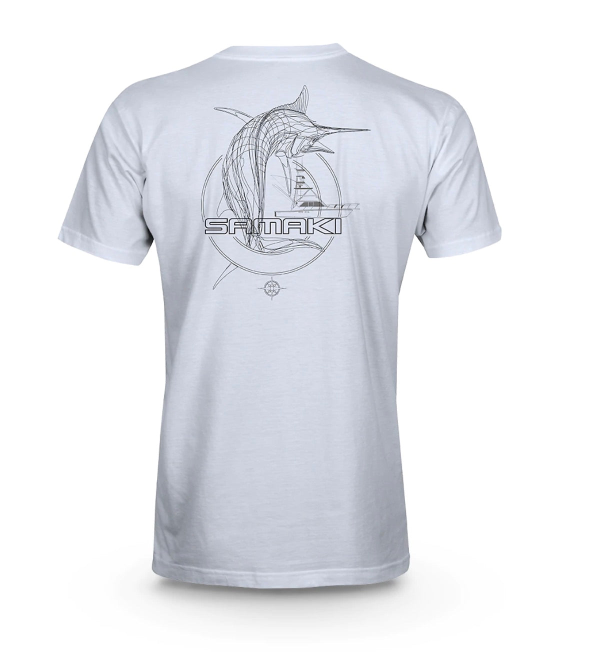 Samaki Marlin Line SS Tees White