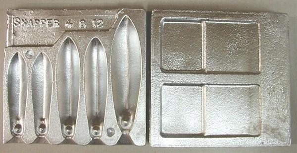 Seahorse Snapper Combo Sinker Moulds