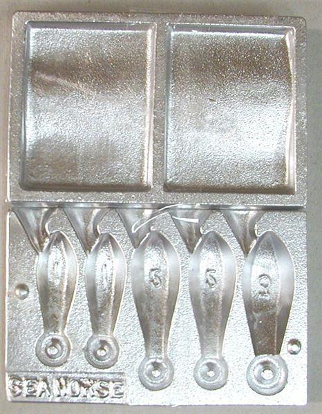 Seahorse Snapper Combo Sinker Moulds