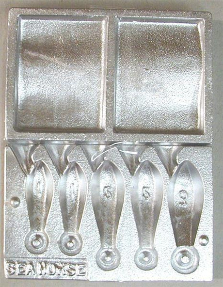 Seahorse Snapper Combo Sinker Moulds