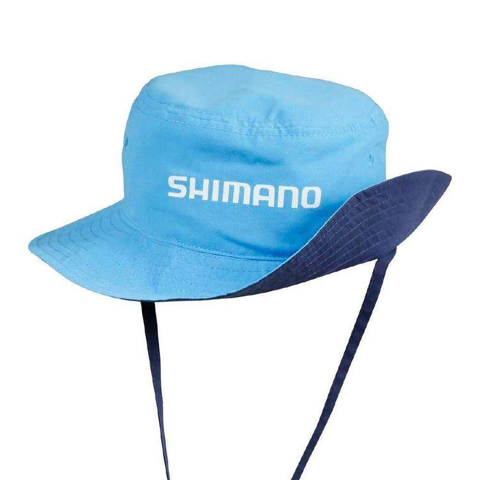 Shimano Kids Reversible Bucket Hat Navy/Cyan