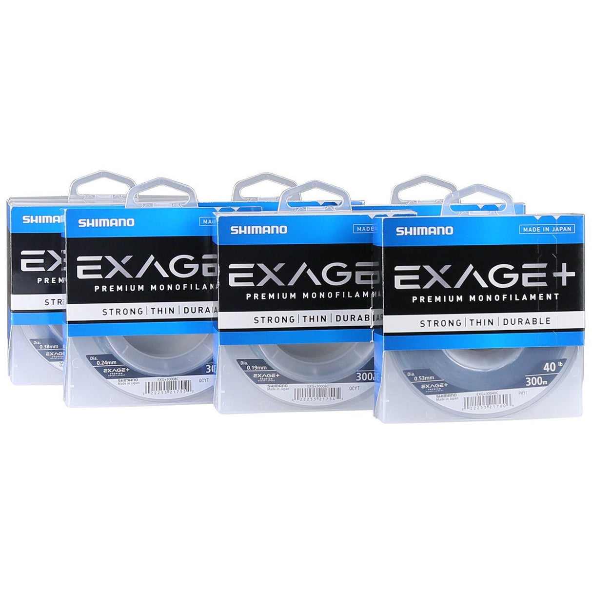 Shimano Exage+ Mono Line 300m Spools