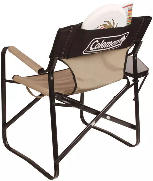 Coleman Flat Fold Directors Steel Deck Chair