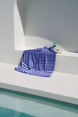 Sand Free Beach Towels Blurred Lines Navy