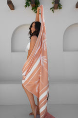 Sand Free Beach Towels Desert Palm Rust