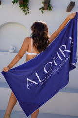 Sand Free Beach Towels Blurred Lines Navy