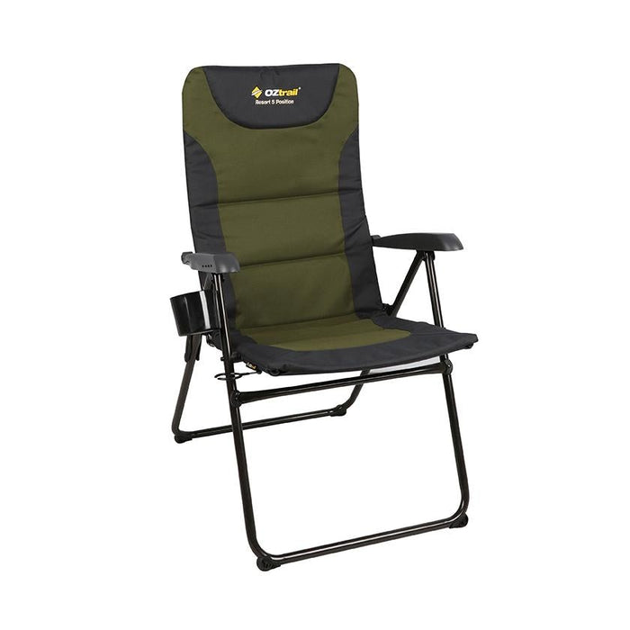 Oztrail Resort 5 Position Arm Chair Navy