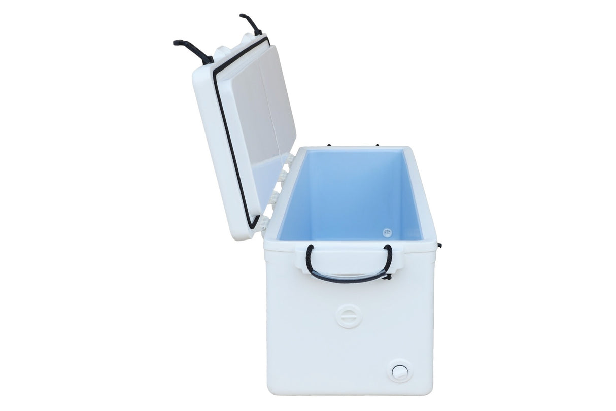 Icey Tek 160L White Split Lid Ice Box