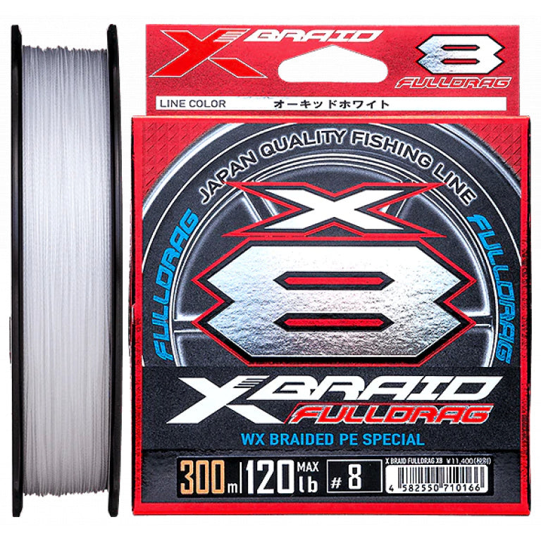 YGK X Braid Fulldrag X8 White Braid 300m Rolls – Freddys Fishing